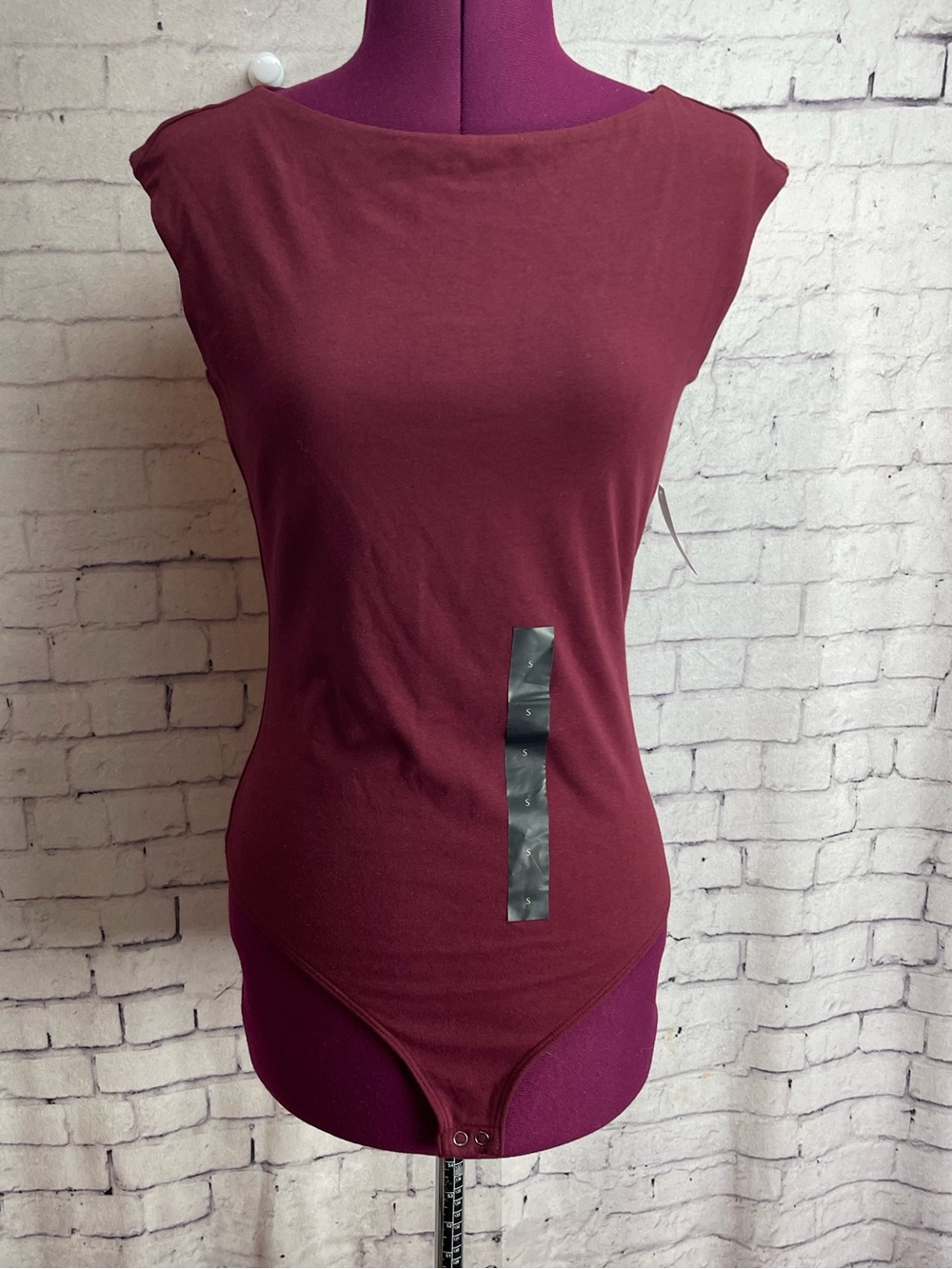 Banana Republic Factory size small nwt body suit soft stretch material maroon